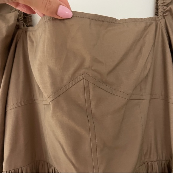 Reformation Khaki midi dress - Picture 12 of 12